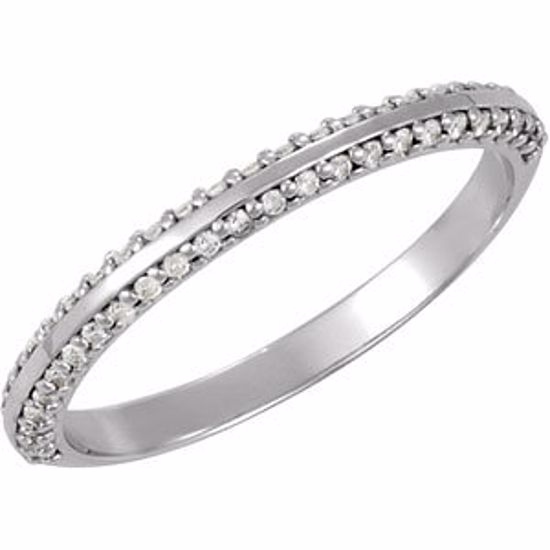 68742:121816:P Platinum 1/4 CTW Diamond Band