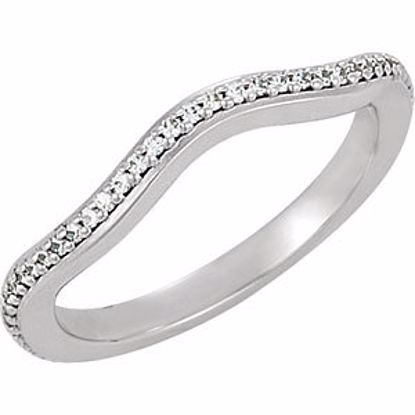 121945:112:P 14kt White 1/6 CTW Diamond Infinity Design Eternity Band 7