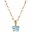 190041:11400:P 14kt Yellow March Birthstone 14" Necklace