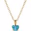 190041:12300:P 14kt Yellow December Birthstone 14" Necklace