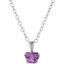 190041:14100:P 14kt White June Birthstone 14" Necklace