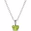 190041:14300:P 14kt White August Birthstone 14" Necklace