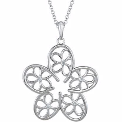 85397:60002:P Floral Design Pendant or Necklace