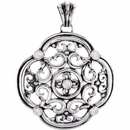 85314:60000:P Sterling Silver 3/8 CTW Diamond Pendant