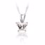 190041:14700:P 10kt White April Birthstone 14" Necklace