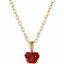 190041:10000:P 10kt Yellow January Birthstone 14" Necklace