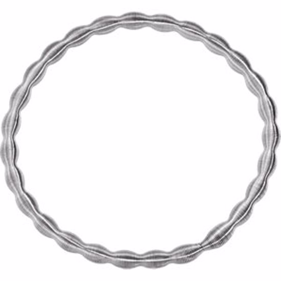 G935:101:P Stainless Steel 7.5" Stretch Bracelet