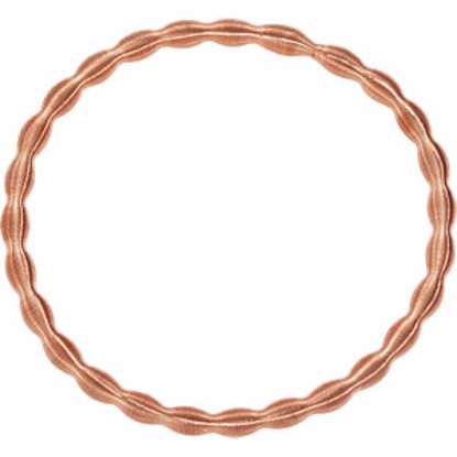 G935:102:P Stainless Steel Rose Gold Immerse Plated  7.5" Stretch Bracelet