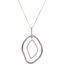 85433:60001:P Sterling Silver & 14kt Yellow 1/6 CTW Diamond 18" Necklace