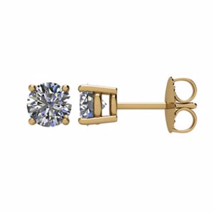 1874:60026:P 14kt Yellow 1 CTW Diamond Earrings