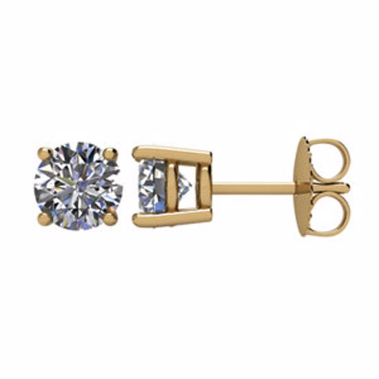 1874:60028:P 14kt Yellow 1 1/2 CTW Diamond Earrings