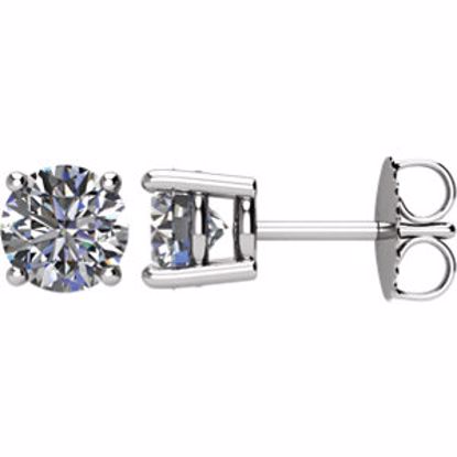 1874:60012:P 14kt White 1 1/2 CTW Diamond Earrings