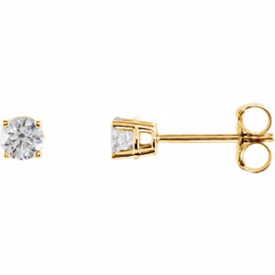 1874:60020:P 14kt Yellow 1/3 CTW Diamond Earrings