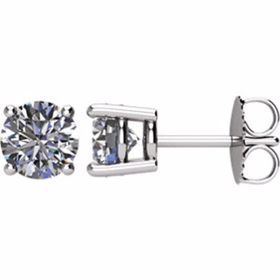 1874:60013:P 14kt White 1 1/2 CTW Diamond Earrings