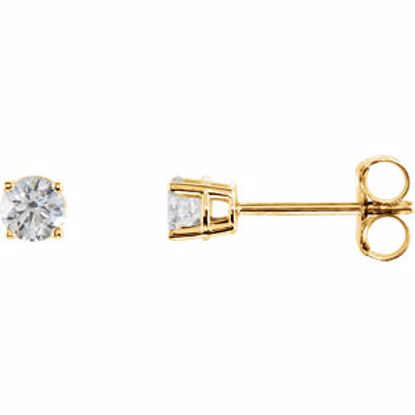 1874:60017:P 14kt Yellow 1/5 CTW Diamond Earrings