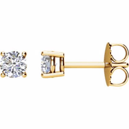 1874:60023:P 14kt Yellow 1/2 CTW Diamond Earrings