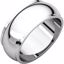 HRE10:19943:P Platinum 8mm Half Round Edge Band