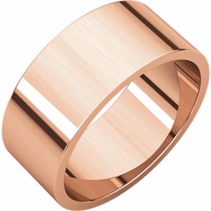 F7.5:660:P 14kt Rose 8mm Flat Band