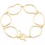 BRC739:1000:P 14kt Yellow Open Silhouette 7.75" Bracelet