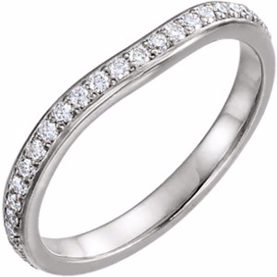 121911:203:P Platinum 3/8 CTW Diamond Eternity Band 