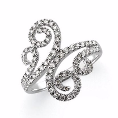 69172:60002:P 14kt White 1/2 CTW Diamond Ring