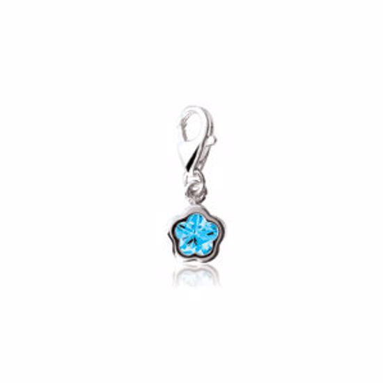 190044:105:P BFlower&trade; Blue CZ Charm