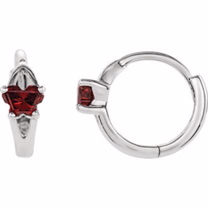 192014:19600:P Bfly® CZ Birthstone Hinged Earrings