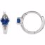 192014:2040:P Bfly® CZ Birthstone Hinged Earrings