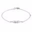19800:1510:P Sterling Silver April Birthstone Bracelet