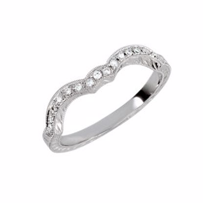 69824:6002:P 14kt White 1/10 CTW Diamond Band