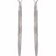 69857:6002:P Sterling Silver Cubic Zirconia Inside/Outside Hoop Earrings