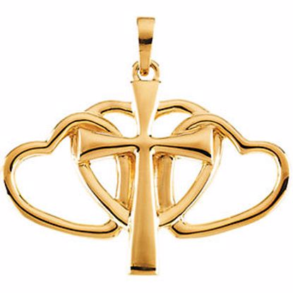 R41575:1000010:P 14kt Yellow Covenant Hearts&trade; Pendant with Packaging