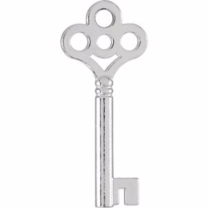 85465:1003:P Sterling Silver Key Charm