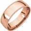 MGRL7:623:P 14kt Rose 6mm Light Comfort Fit Milgrain Band 