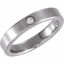 TXR025:007:P Titanium 6mm .03 CTW Diamond Bezel Band Size 7