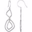 85441:111:P 14kt White Open Silhouette Dangle Earrings