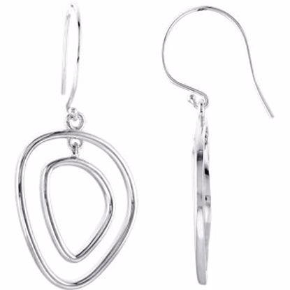 85310:205:P Sterling Silver Open Silhouette Earrings