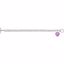 85511:154:P Purple Enamel "I Heart You" Heart Charm on 7.5" Bracelet