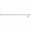85511:181:P Dark Pink Enamel "Marry Me" Heart Charm on 7.5" Bracelet
