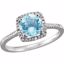 69940:216:P Sterling Silver Sky Blue Topaz & .01 CTW Diamond Ring