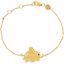 650001:601:P 18kt Yellow Vermeil Elephant 7.5" Bracelet for Strength