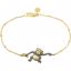 650001:602:P 18kt Yellow Vermeil & Black Rhodium-Plated Monkey 7.5" Bracelet for Mischief 