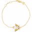 650001:603:P 18kt Yellow Vermeil Owl 7.5" Bracelet for Wisdom