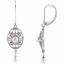 650032:101:P Sterling Silver Freshwater Cultured Pearl & .05 CTW Diamond Earrings
