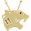 650685:1050:P 18kt Vermeil Panther 17" Necklace for Courage