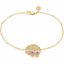 650674:6000:P 18kt Vermeil Hedgehog 7.5" Chain Bracelet for Protection 