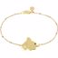 650657:6010:P 18kt Vermeil Elephant 7.5" Chain Bracelet for Strength 