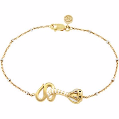 650659:6080:P 18kt Vermeil Serpent Chain 7.5" Bracelet for Temptation 