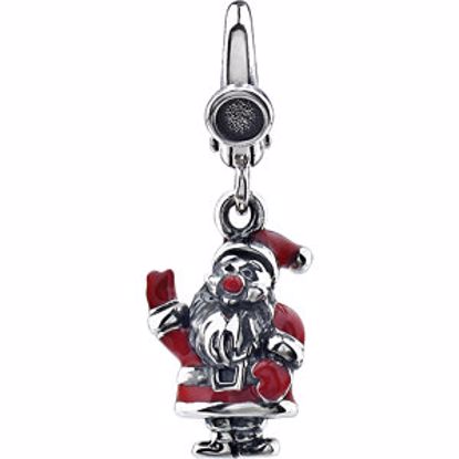 650098:101:P Santa Clause Charm with Enamel