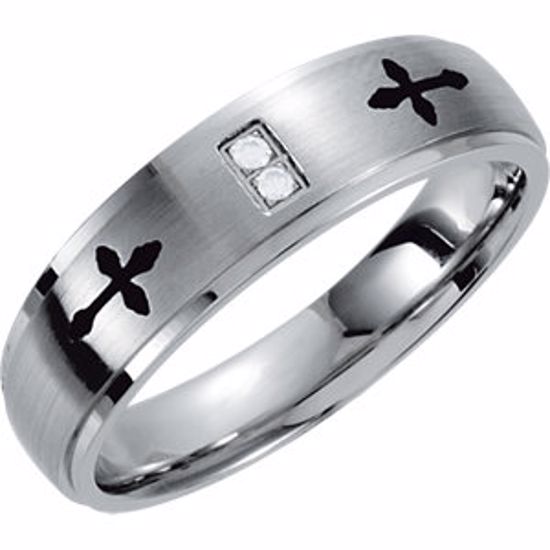 STST1006D:10115:P Stainless Steel Black Laser Band